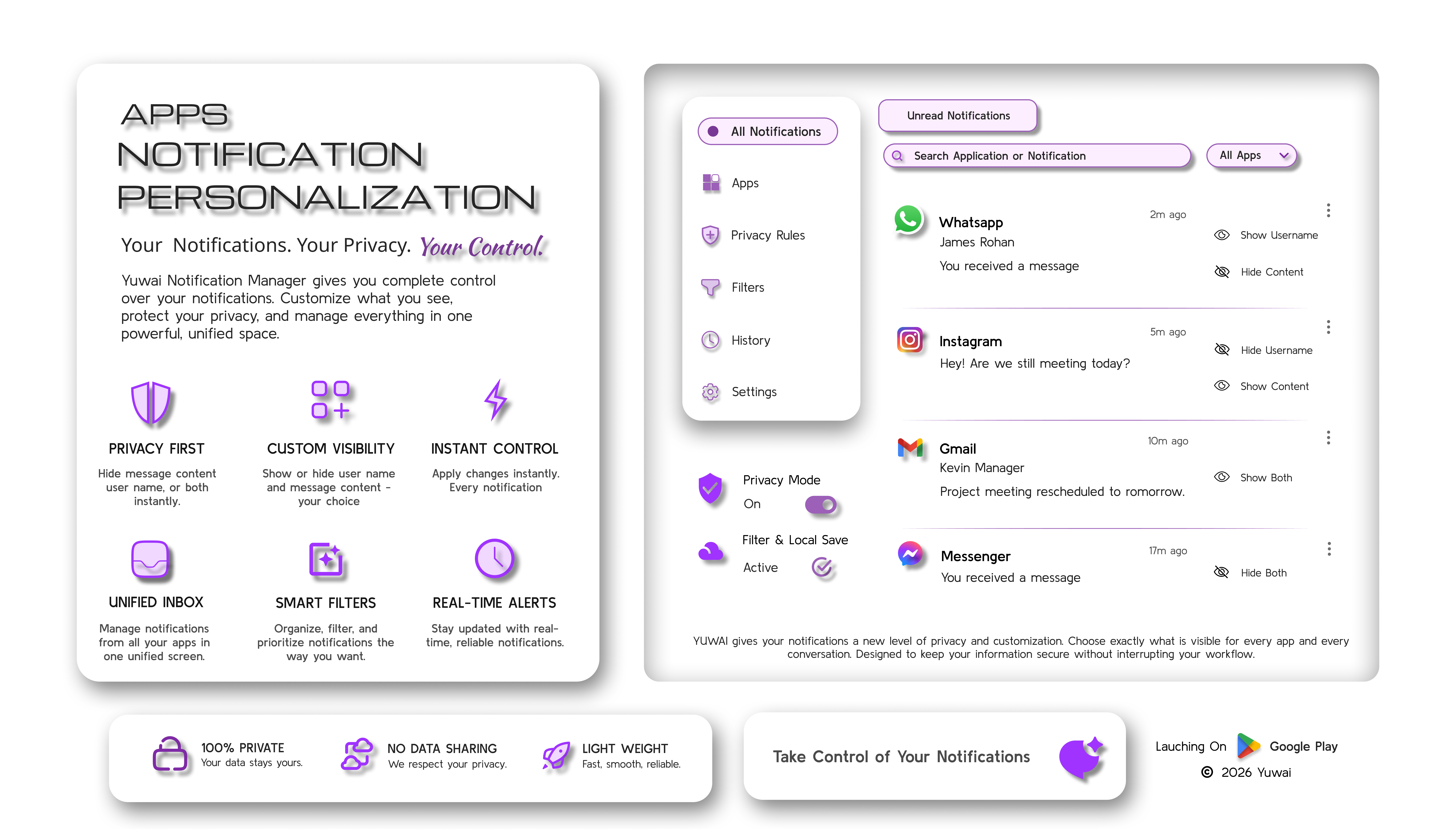 YUWAI user interface
